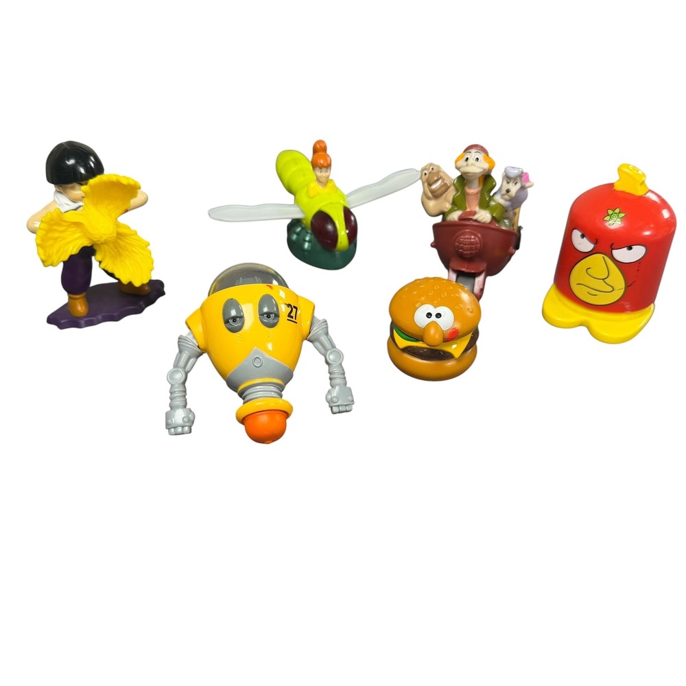 Vintage Burger King Kids Meal Toy Lot Simpsons Dragon Ball Z Small Soldiers 6pc